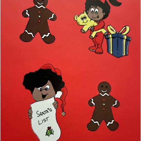 Wrapping Paper Afrocentric Christmas Child List 3 Rolls 12.5sqft Each - Picture 3 of 7